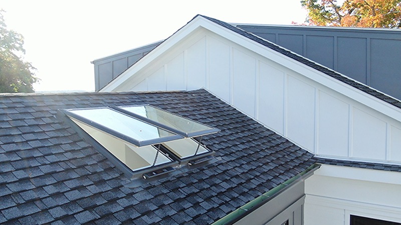 Skylight replacement Toledo on an asphalt shingle roof